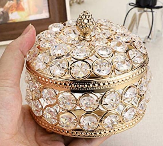 Jewelry box gold crystal decoration box. This is … - image 2
