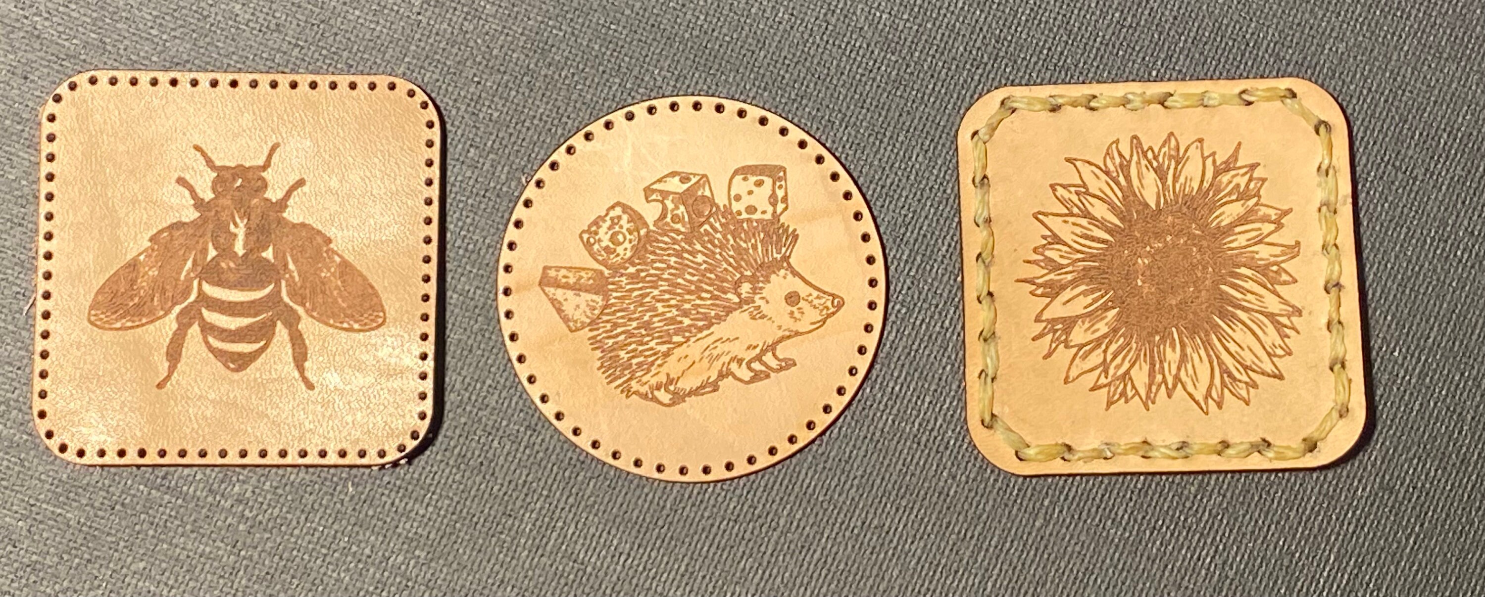 Laser Cut Leather Patch Templates for Xtool M1&D1, or Any