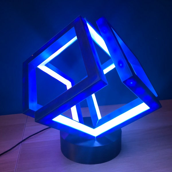 Lampe cube infini LED multi-couleurs