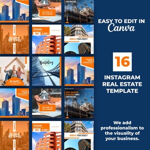 Real Estate Canva Template, Marketing Instagram Post Template, Social Media Posts for Small Business Instagram Template,