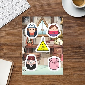 Gravity Falls x Squishmallow Fanart Sticker Sheet