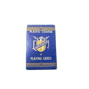 Cartas de Baralho Vintage Lacradas Arrco Lombardy Blue Box Chicago EUA