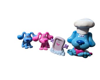 Lot of 4 Vintage Blue Clues Toy Figures