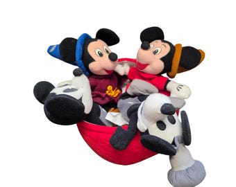 NWT The Disney Store 70th Anniversary Mickey Mouse Bean Bag Set Plush