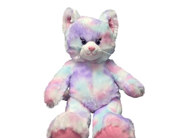 Pastel Swirl Kitty Stuffed Animal Build-A-Bear Plush
