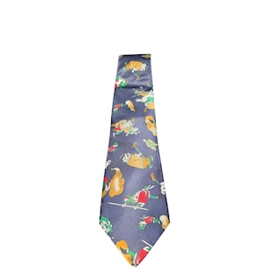 Vintage Anime Ninja Animals Mercedes Mens Neck Tie