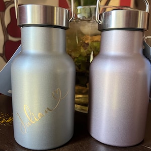 Personalized stainless steel water bottle