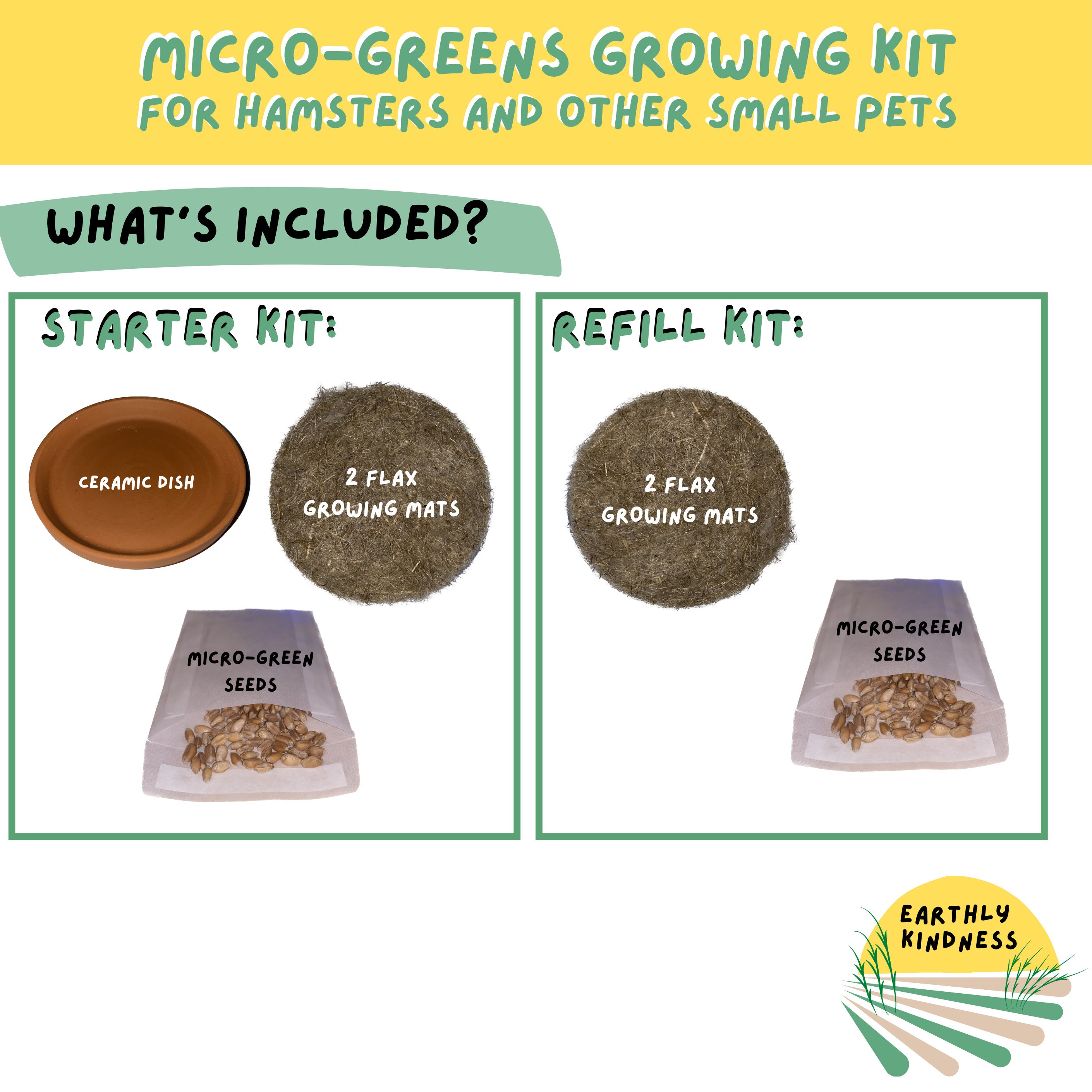 Broccoli Calabrese Microgreen Growing Kit Nutritious Healthy Treat