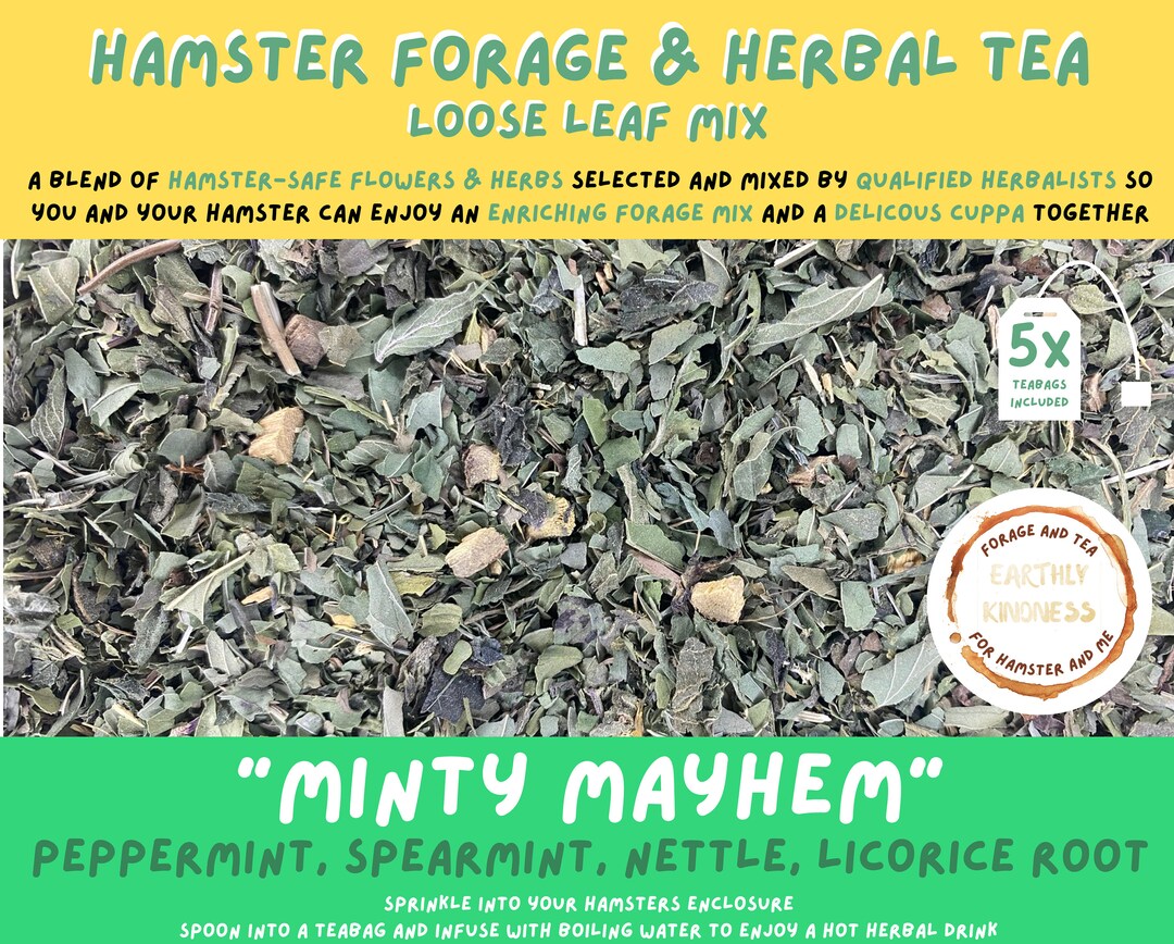 Forage and Tea for Hamster and Me Minty Mayhem A Nutritious Blend of