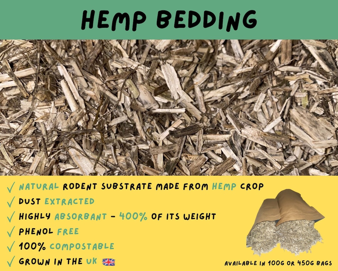 Hamster Cage Hemp Bedding Substrate for Burrowing & Nest Best Etsy