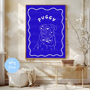 Maßgeschneiderte Hundeportrait Individuell gezeichnete Haustierkunst Personalisierte schlecht gezeichnete Haustierkunst Hässlicher Hund Wandkunst Haustierverlust Hundekarikatur Hundeliebhaber Geschenk