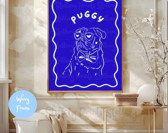 Custom dog portrait Custom badly drawn pet art Personalized badly drawn pet art Ugly dog wall art Pet loss Dog caricature Dog lover gift