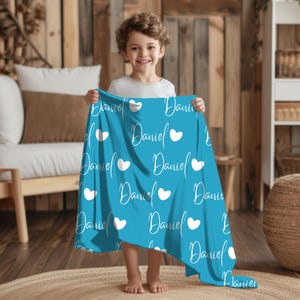 Personalized Name Blanket for Your Son, Customized Name Baby Blankets for Girls Boys, Baby Name Blanket, Great Gift for Birthday, Christmas