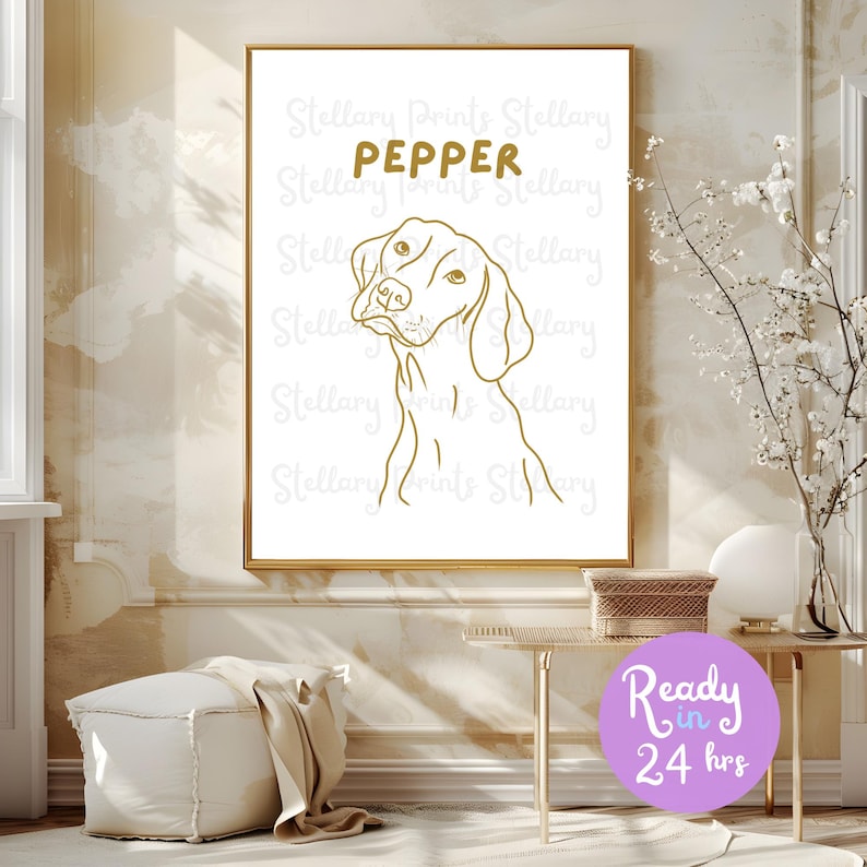 Custom Dog Portrait, Badly Drawn Pet Portrait, Funny Personalized Gift ...