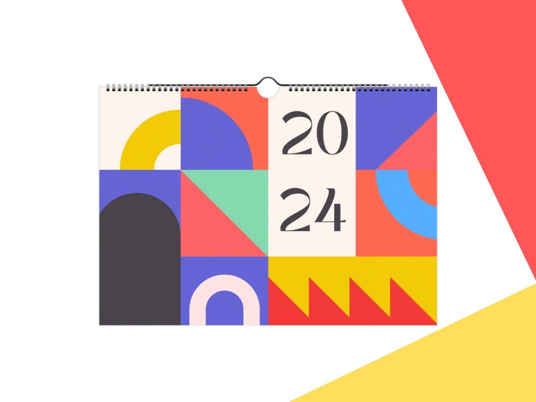 wall-calendar-2024-a4-minimalist-design-art-calendar-etsy
