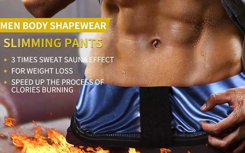 Neoprene Sauna Sweat Pants High Waist Hook Slimming Body Styling Weight