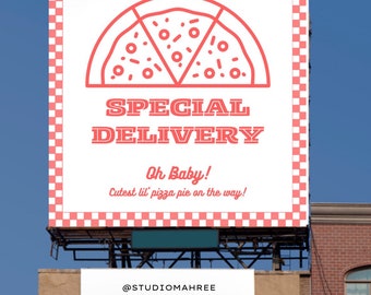 Special Delivery baby announcement