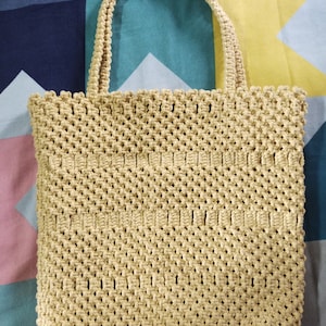 Einzigartige Makramee Boho Tasche | Handtasche | Makramee Luxus Tasche / Makramee StrandtascheMakramee Strandtasche / Schulter Boho Tasche / Geschenk Taschen