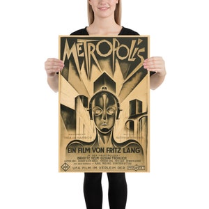 Metropolis movie poster reprint - Classic Sci-fi - Fritz Lang