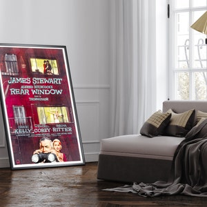Rear Window Movie Poster Reprint - Classic Hitchcock Film Art Decor - Etsy