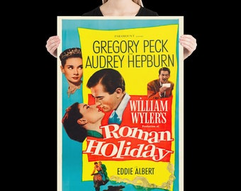 ローマの休日 1953年 オードリー・ヘプバーン映画ポスター復刻版