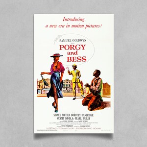 Vintage Porgy and Bess 1959 Movie Poster Reprint, Vintage Hollywood