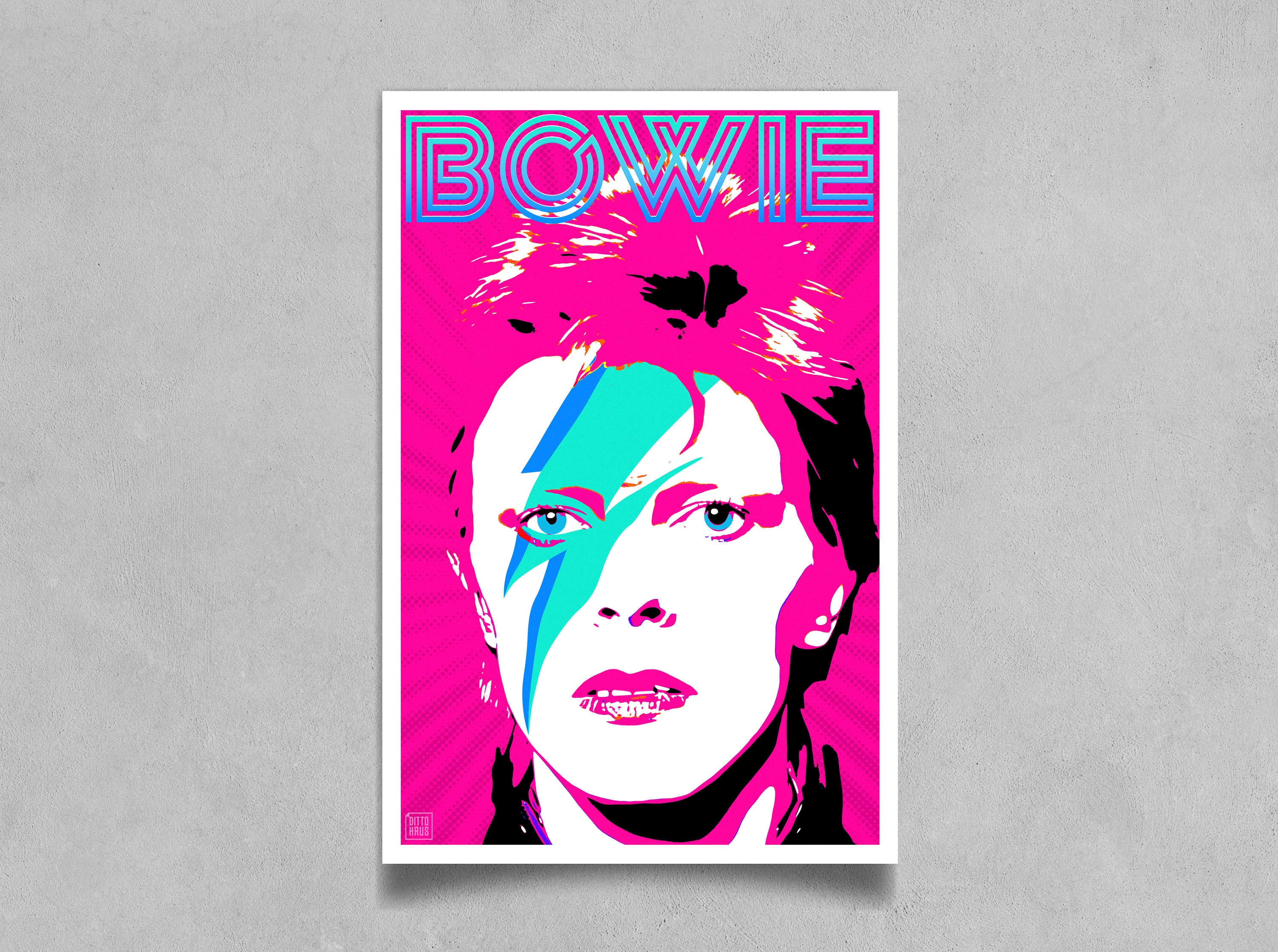 David Bowie/ziggy Stardust Tribute/fan Art Poster - Limited