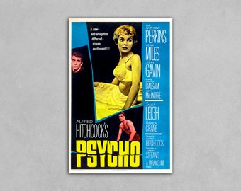 Reimpresión del póster de la película teatral Psycho 1960