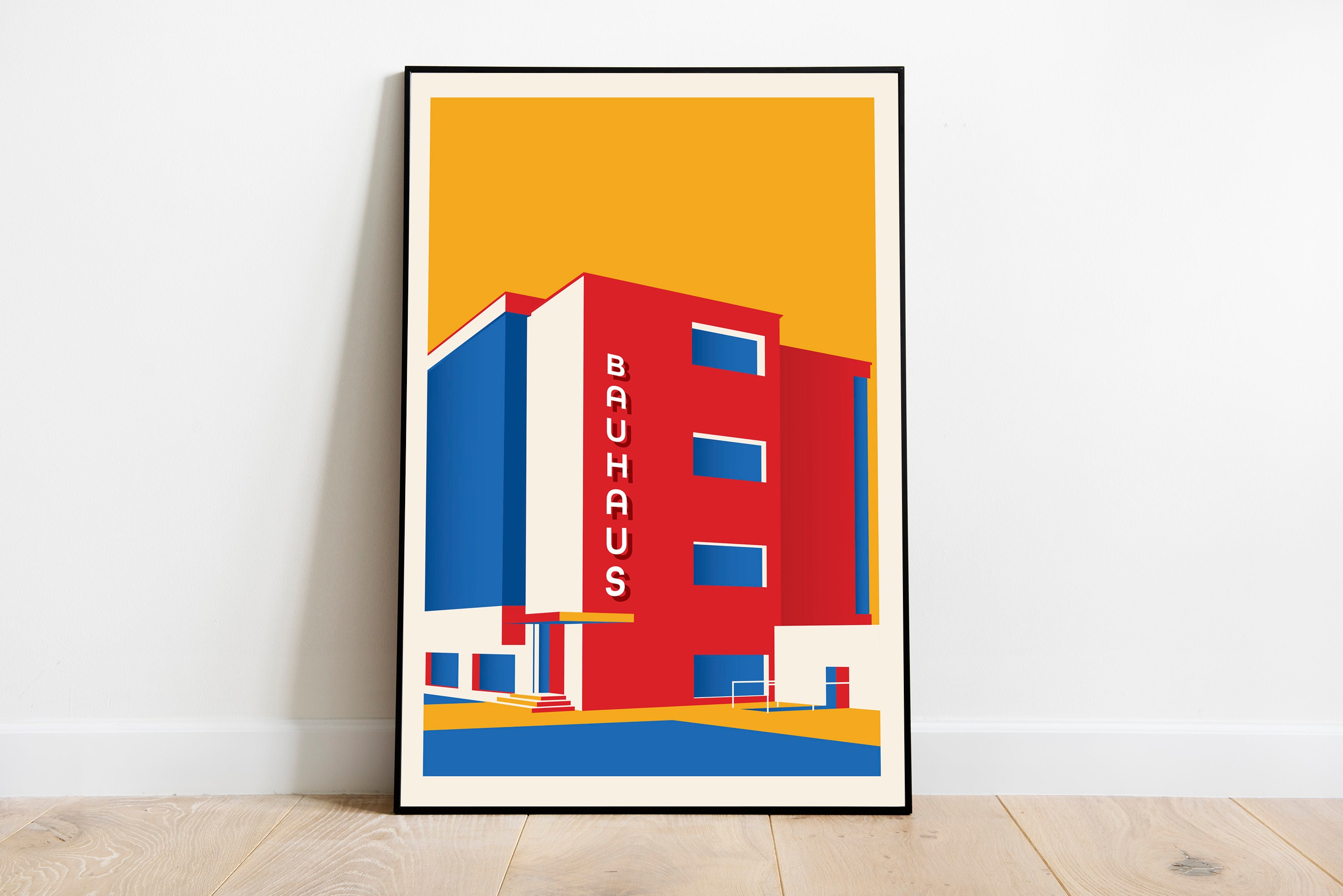 アートポスター バウハウス・デッサウ 校舎内フロアポスター アートポスター バウハウス・デッサウ 校舎内フロアポスター アート
