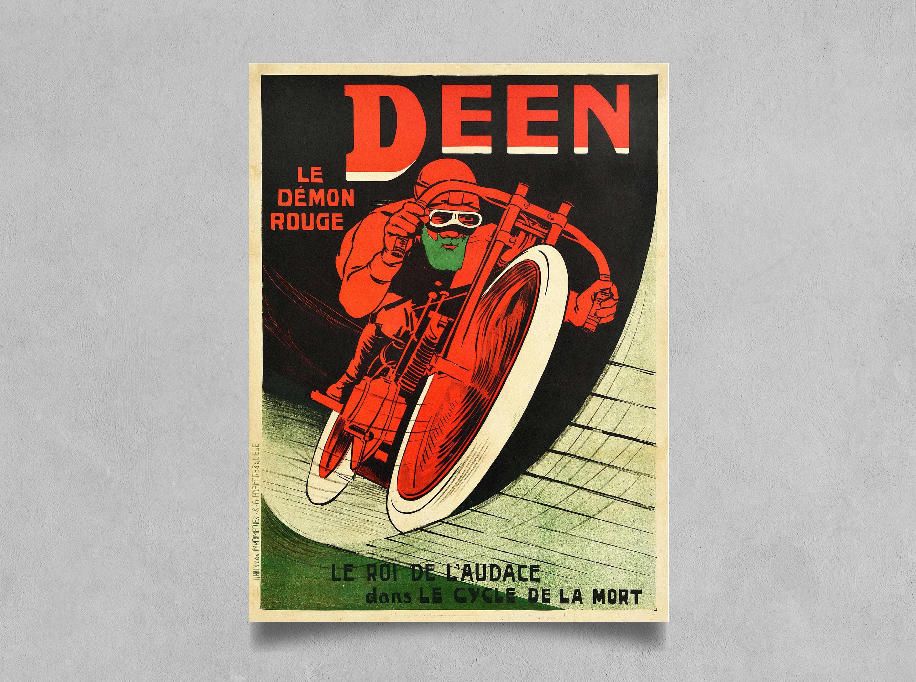 1920年代のヴィンテージモータースポーツポスター - アールデコ調