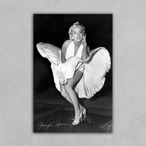 Reimpresión del póster de Marilyn Monroe "La comezón del séptimo año" para decoración del hogar