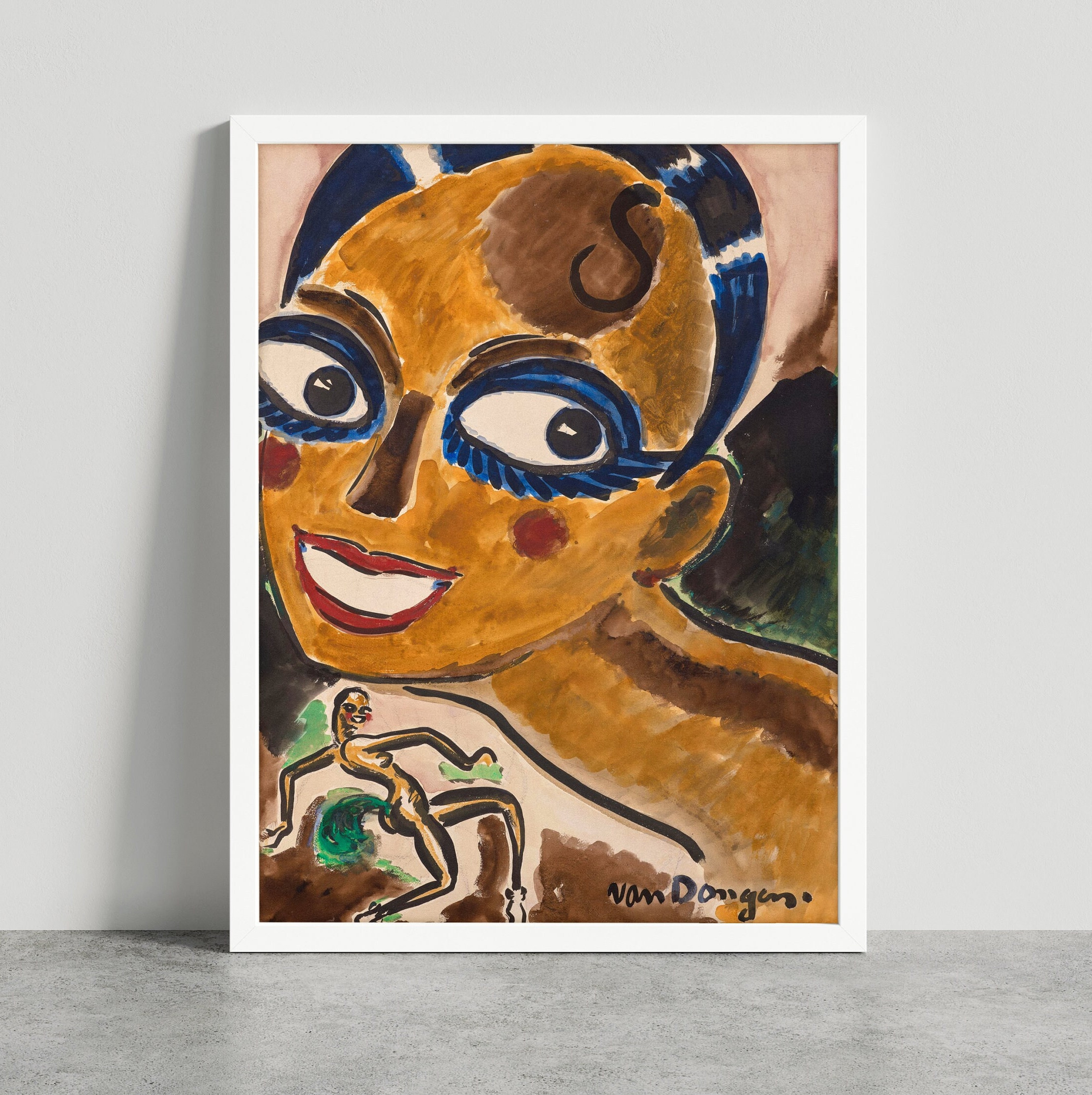 Joséphine Baker Art Print by Kees VAN DONGEN: 1925 Jazz Age Poster