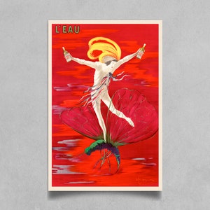 Leonetto Cappiello L'Eau de Montmirail Purgative Poster - Stampa artistica pubblicitaria francese d'epoca - Decorazione murale, bar di casa, da collezione