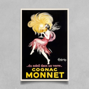 COGNAC MONNET by Leonetto Cappiello 1927 Poster Reprint - Vintage Liquor Advertisement