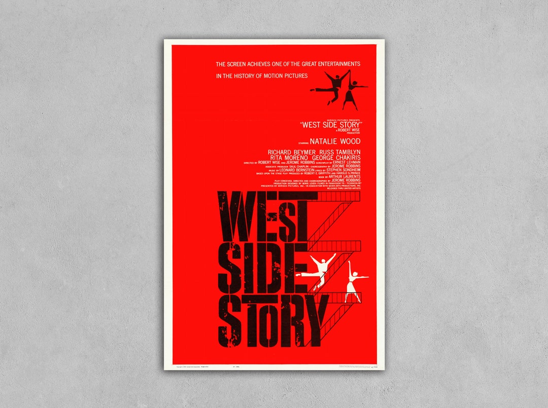 West Side Story Movie Film 1961 Poster Reprint - Etsy