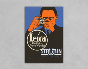 Vintage Leica Camera Poster: Das Kleine Photo-Wunder Art Reprint