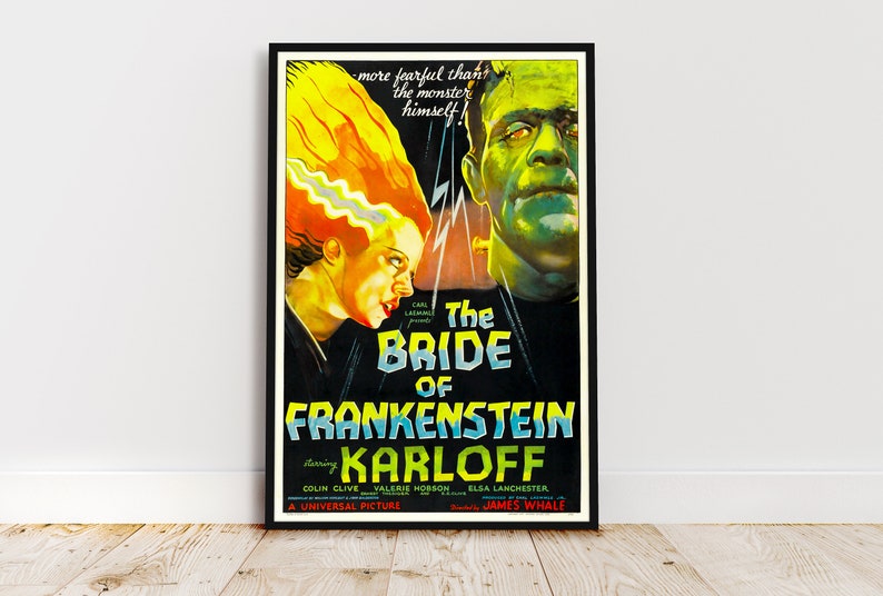 The Bride of Frankenstein 1935 Poster Reprint - Etsy