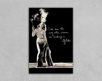 Gilda 1946 Lobby Display with Rita Hayworth Poster Reprint