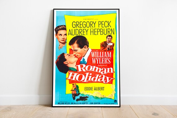 ローマの休日 1953年 オードリー・ヘプバーン映画ポスター復刻版