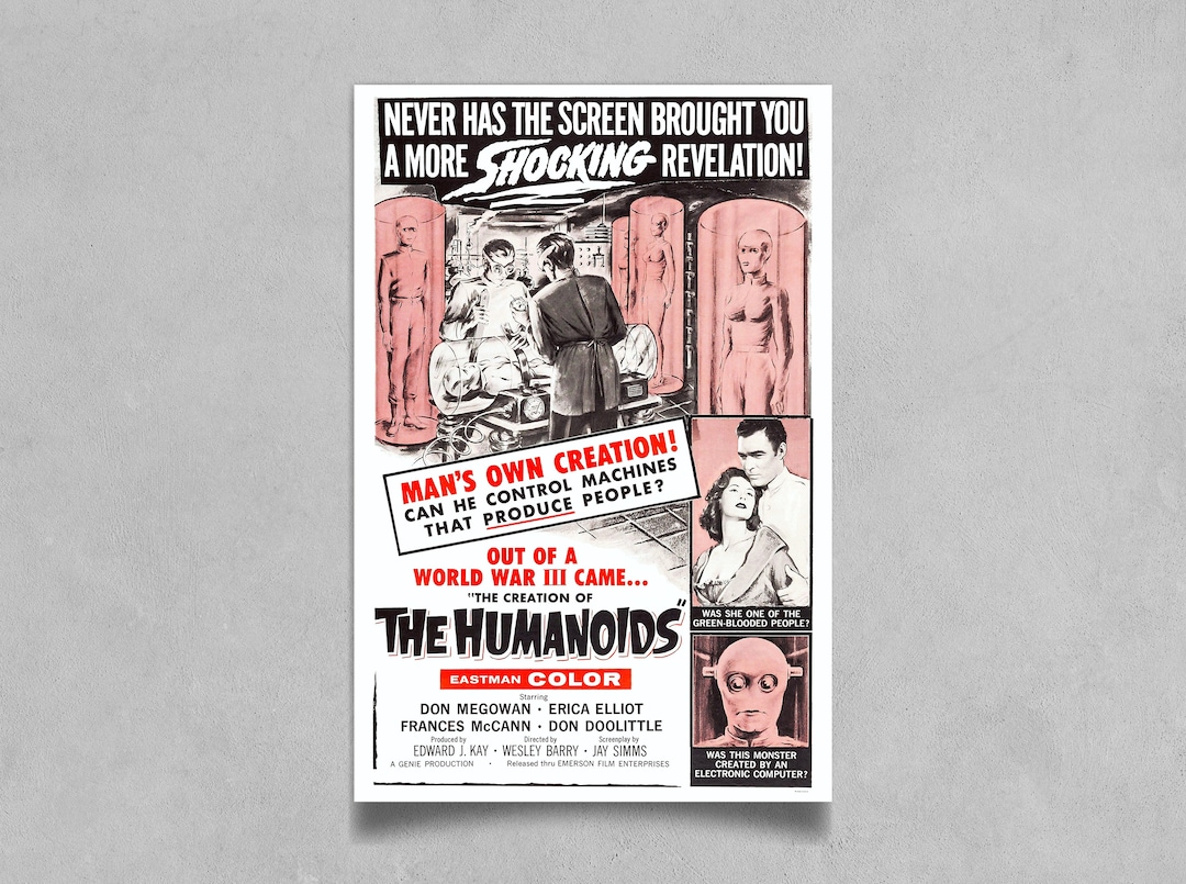 Vintage The Creation Of The Humanoids 1962 Movie Etsy Vintage the creation of the humanoids 1962 movie etsy