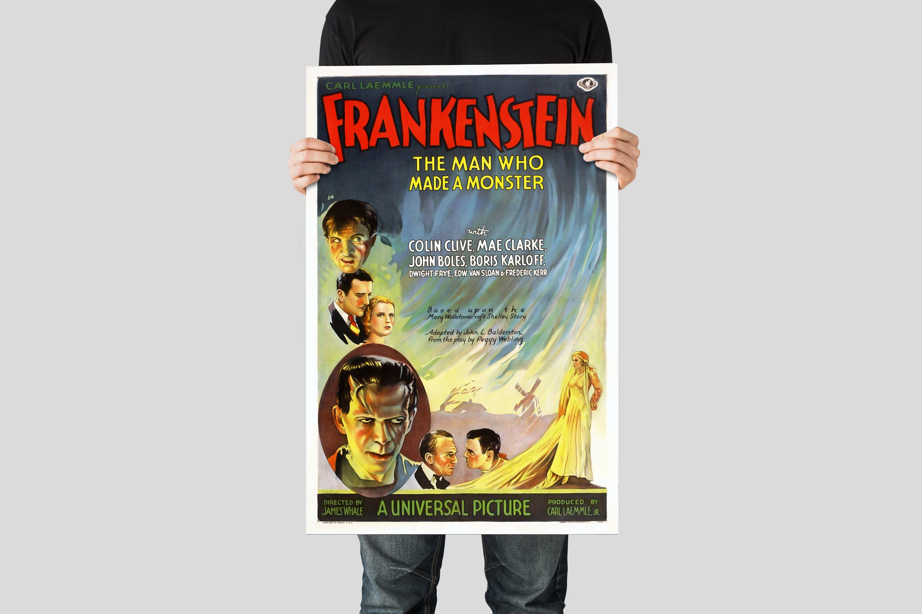 フランケンシュタイン（1931年）のクラシック映画ポスター復刻版