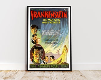 フランケンシュタイン（1931年）のクラシック映画ポスター復刻版