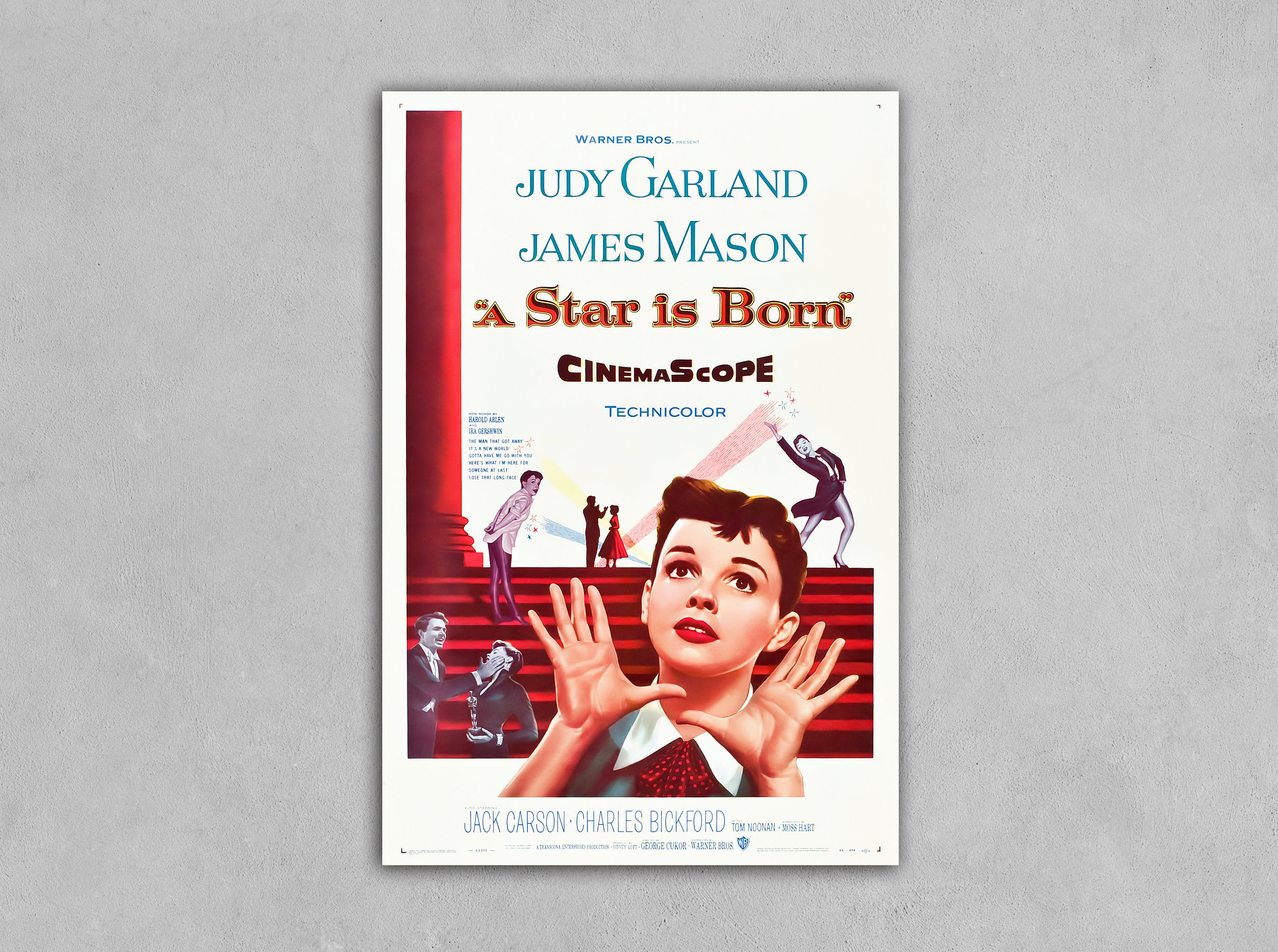 A Star is Born Judy Garland movie poster print Music Lover Gift Classic Movie Poster
