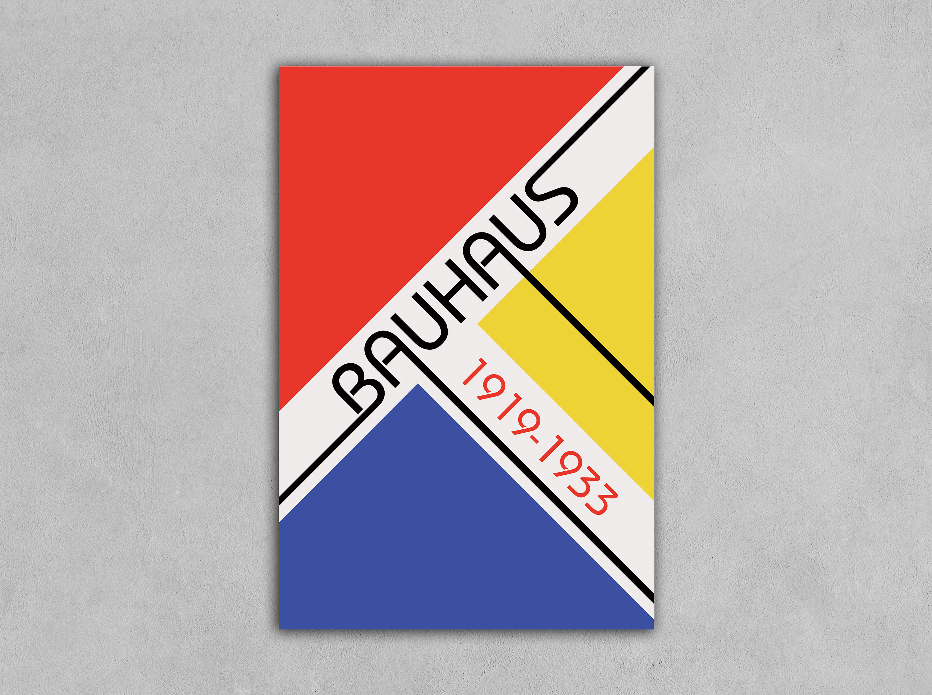 Bauhaus Print, Bauhaus Poster, Abstract Wall Art, Bauhaus Wall Art