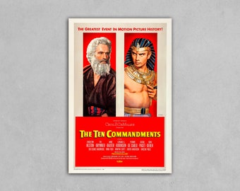 Charlton Heston As Moses In The Ten Commandments – 8x10 Color Publicity Photo (Repro)