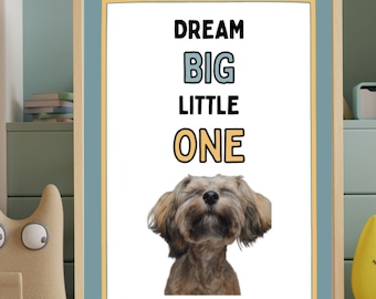 Affiches de dictons sur le thème des chiens - Images numériques (6 modèles)