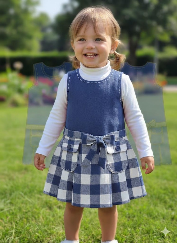 a line jumper dress pattern Girls Pinafore PDF Sexy Women's Summer Crossover Gradient Style:C