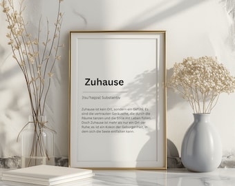 Thuisposter, poster voor de woonkamer, decoratie, woonkamerdecor, cadeau