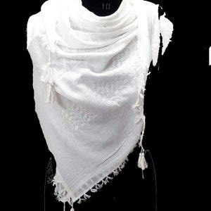 Palästina-Keffiyeh-Schal Aus Baumwolle – Traditioneller Shemagh Für Outdoor & Style