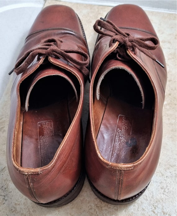 Pair vintage men's shoes by Fortnum & Mason c 1956 si… - Gem